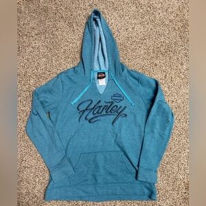 Harley-Davidson Blue Hooded Sweatshirt size Large